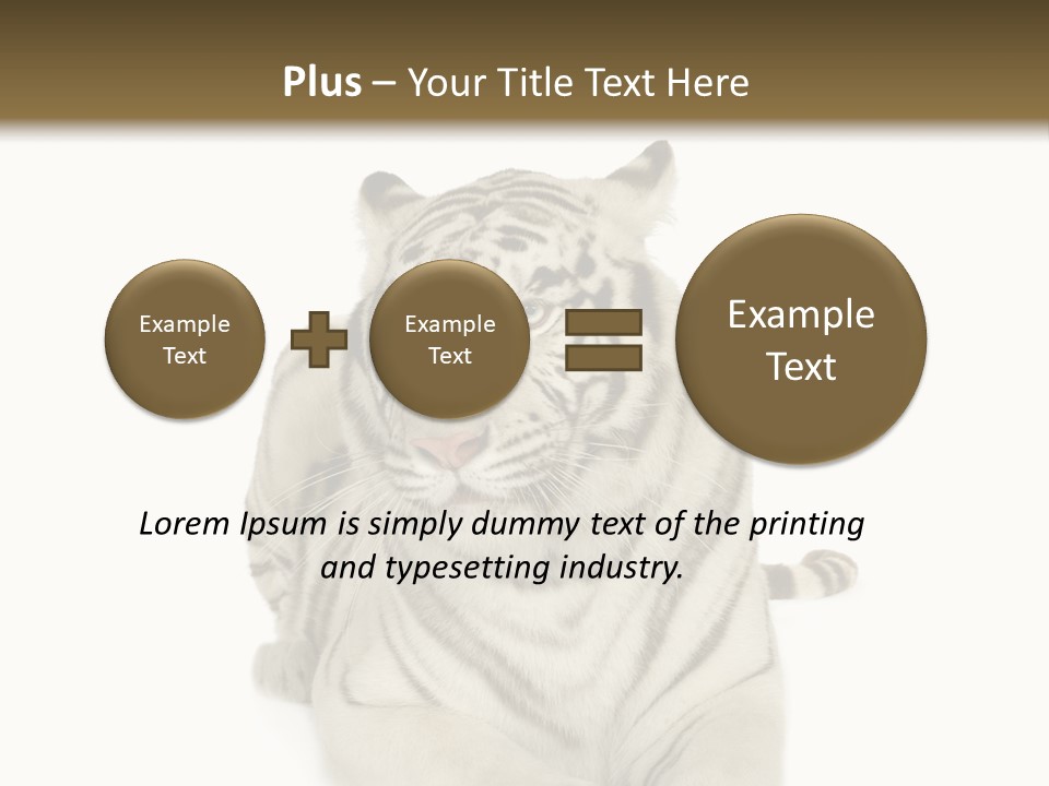 Dangerous White Mammal PowerPoint Template