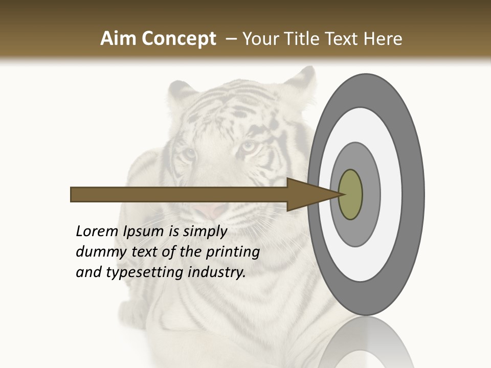 Dangerous White Mammal PowerPoint Template