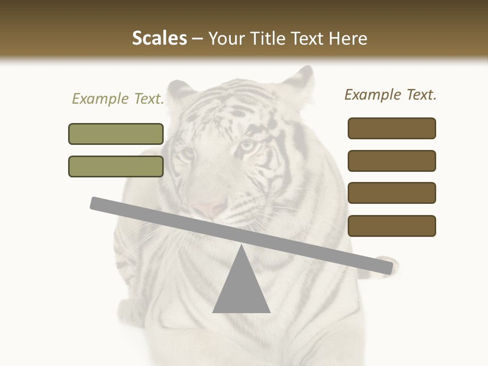 Dangerous White Mammal PowerPoint Template