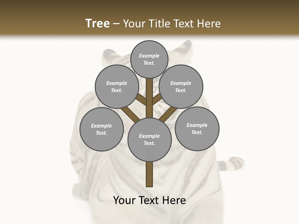 Dangerous White Mammal PowerPoint Template