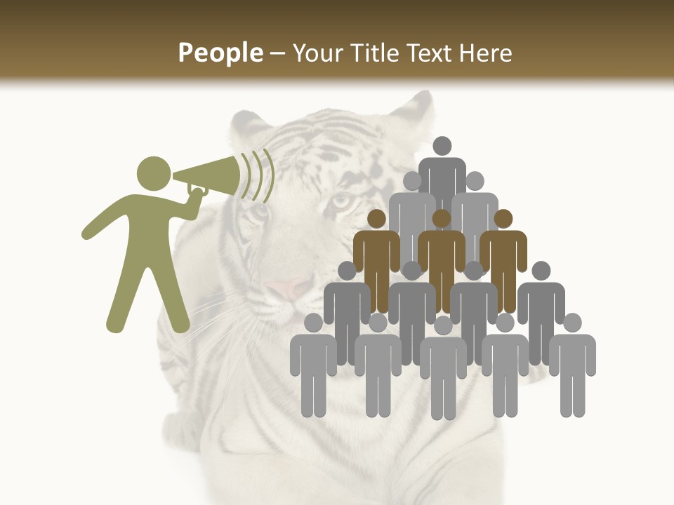 Dangerous White Mammal PowerPoint Template