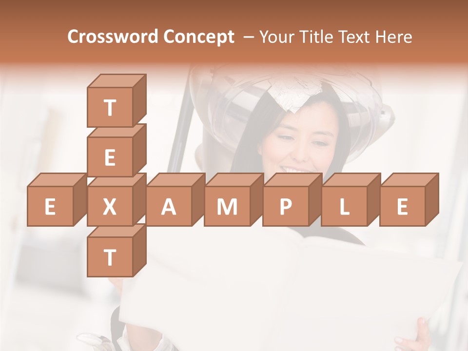 Salon Dyeing Beautiful PowerPoint Template