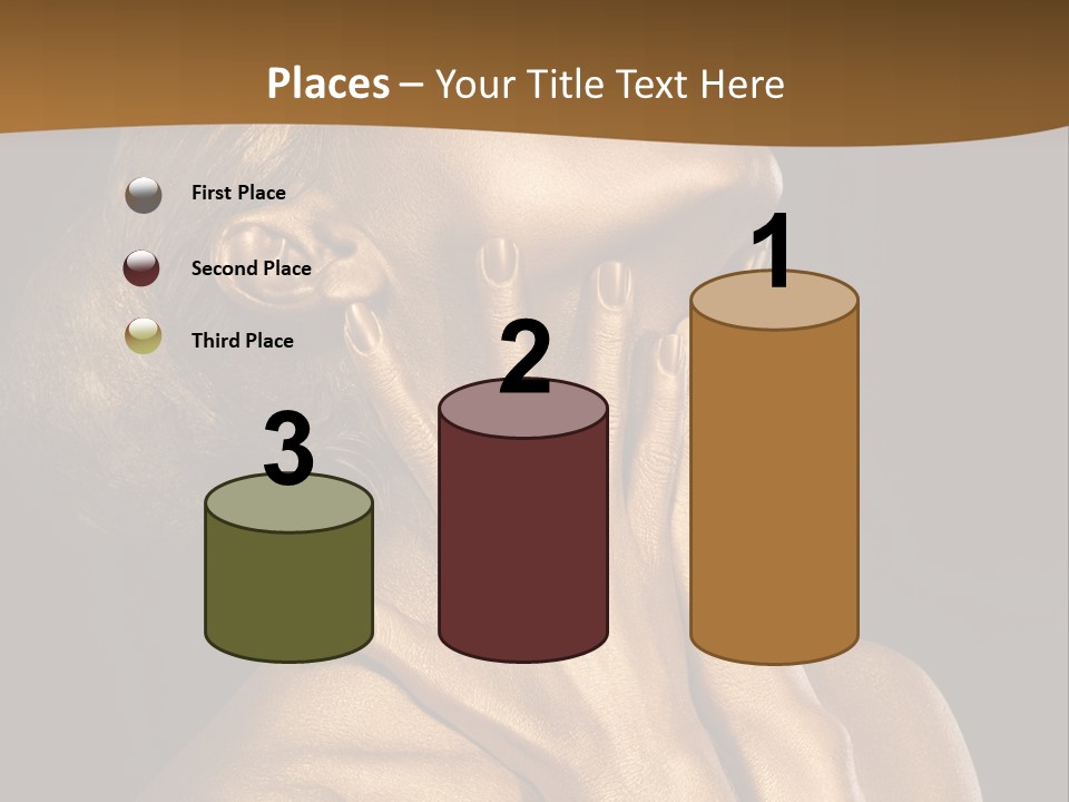 Filled Model Plated PowerPoint Template