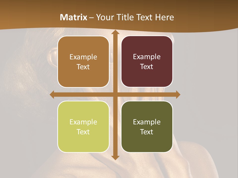 Filled Model Plated PowerPoint Template