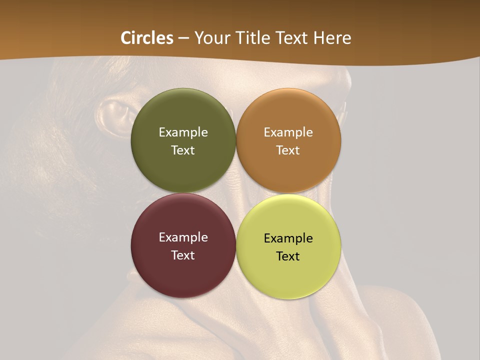 Filled Model Plated PowerPoint Template