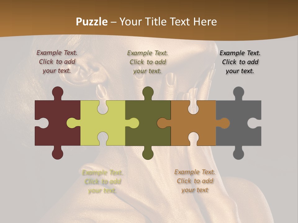 Filled Model Plated PowerPoint Template