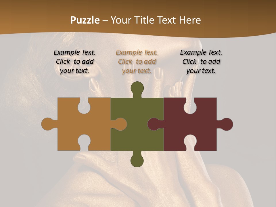 Filled Model Plated PowerPoint Template