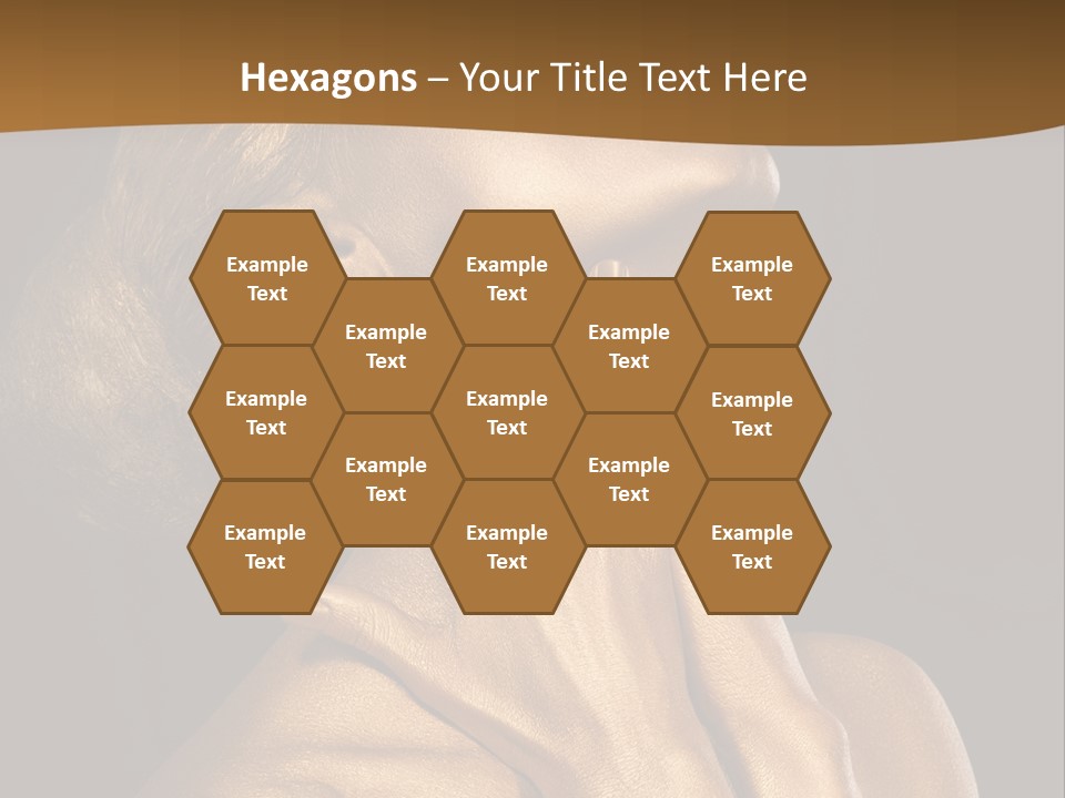 Filled Model Plated PowerPoint Template