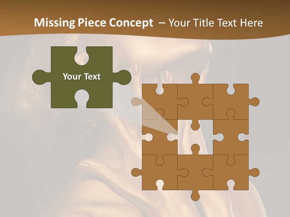 Filled Model Plated PowerPoint Template