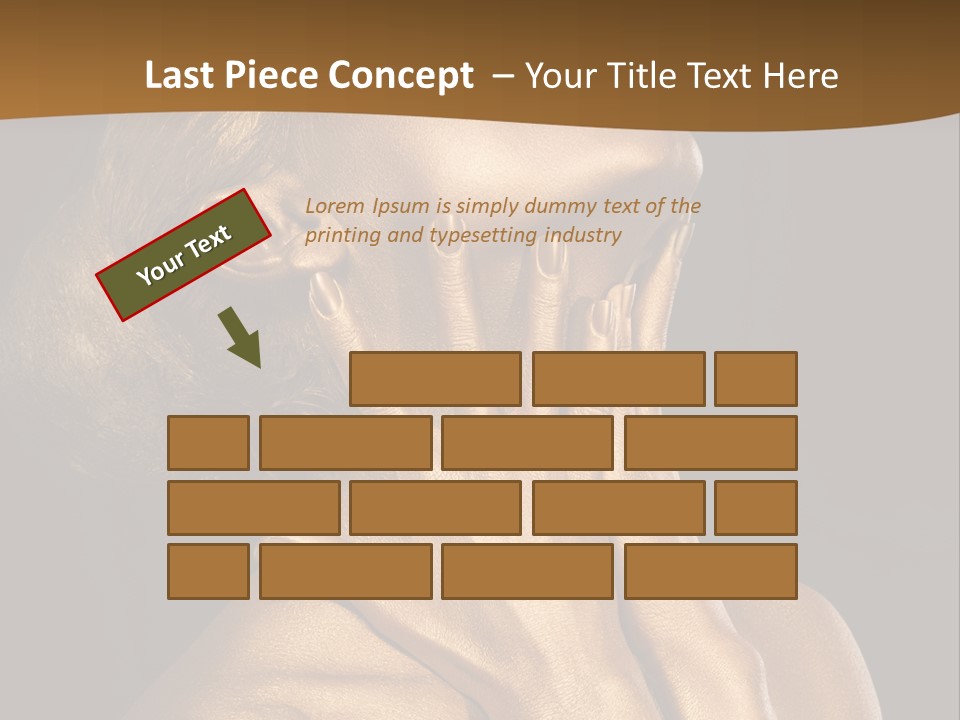 Filled Model Plated PowerPoint Template