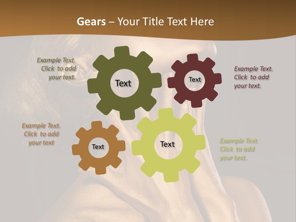 Filled Model Plated PowerPoint Template