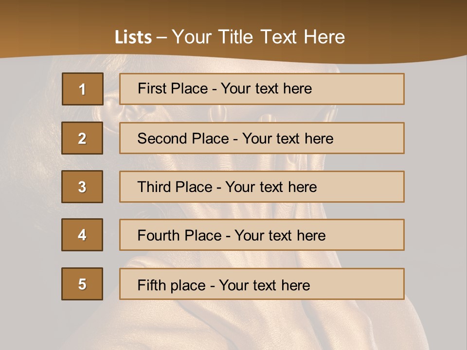 Filled Model Plated PowerPoint Template
