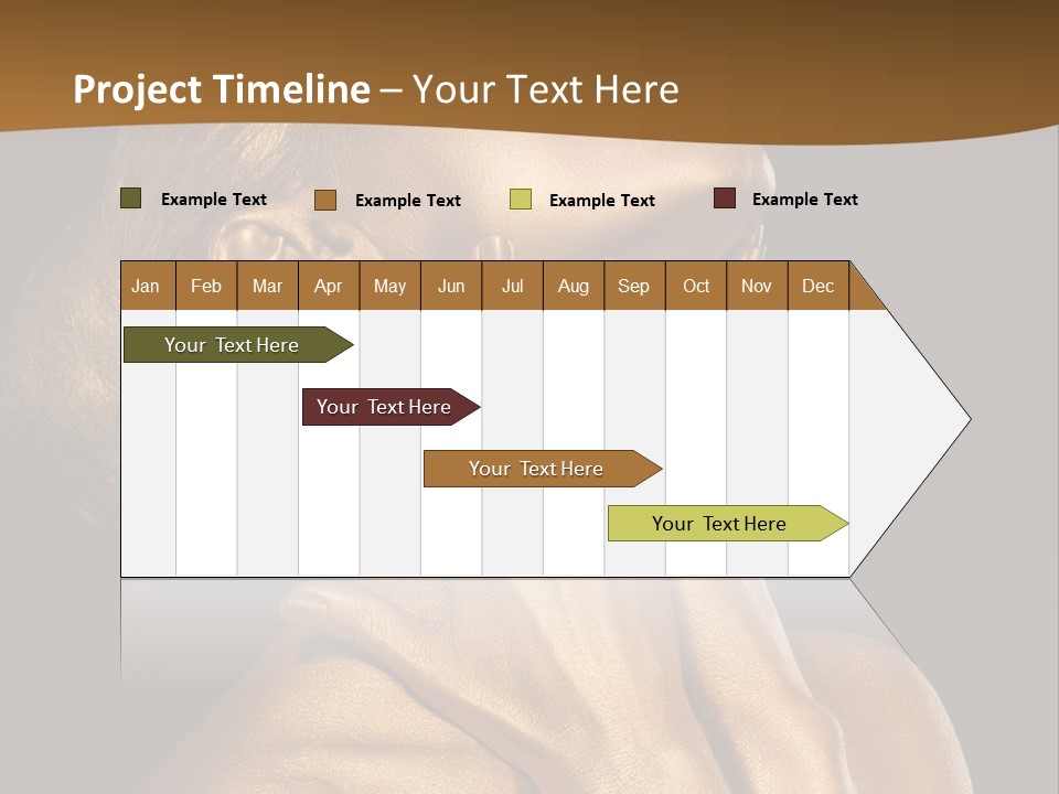 Filled Model Plated PowerPoint Template
