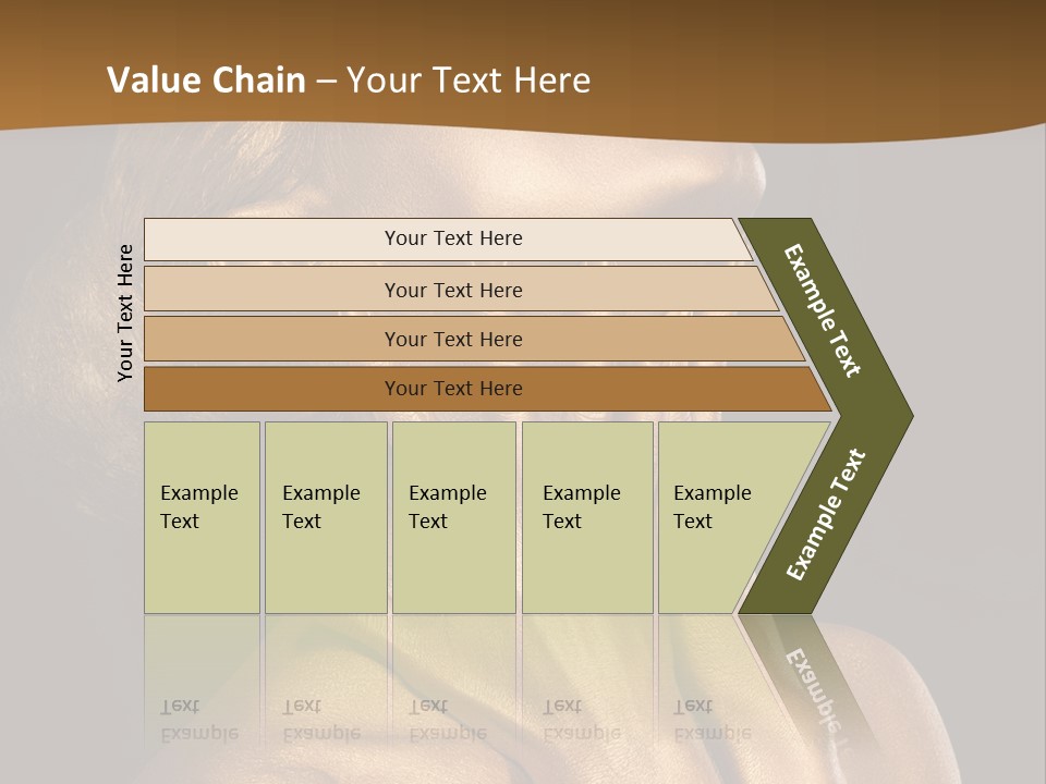 Filled Model Plated PowerPoint Template
