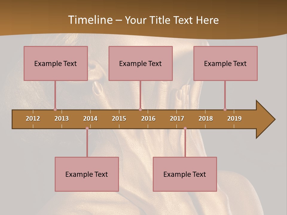 Filled Model Plated PowerPoint Template