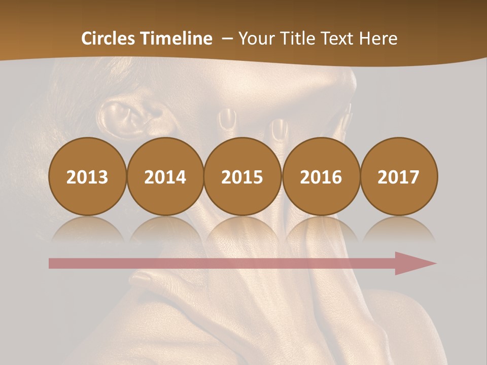 Filled Model Plated PowerPoint Template