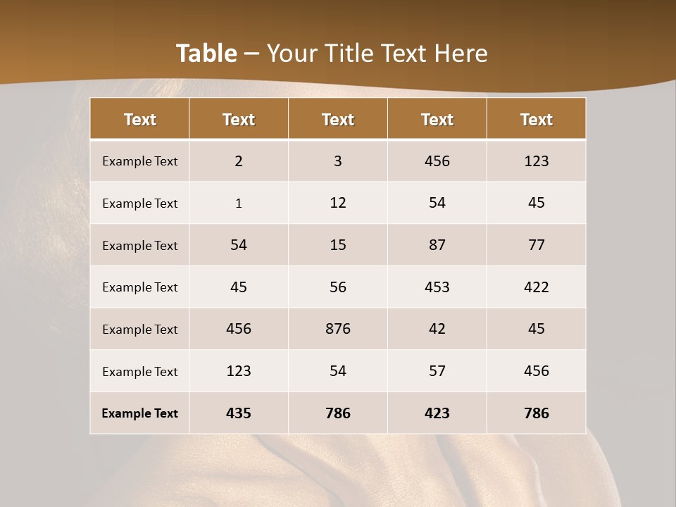 Filled Model Plated PowerPoint Template