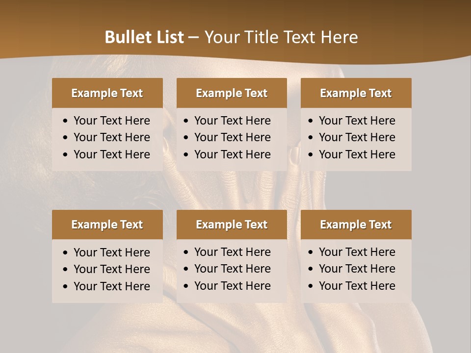 Filled Model Plated PowerPoint Template