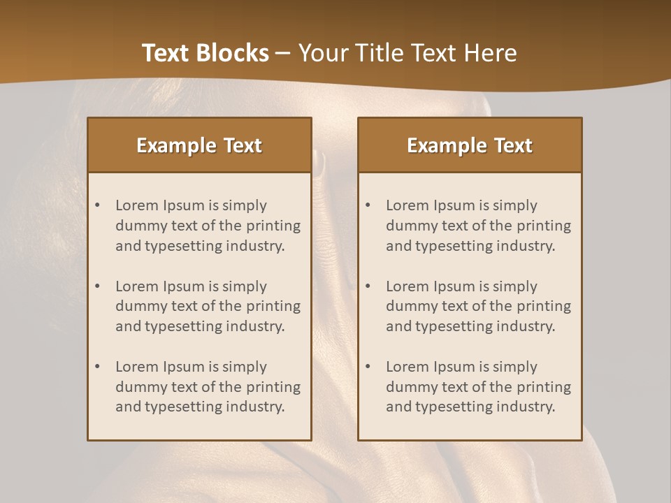 Filled Model Plated PowerPoint Template