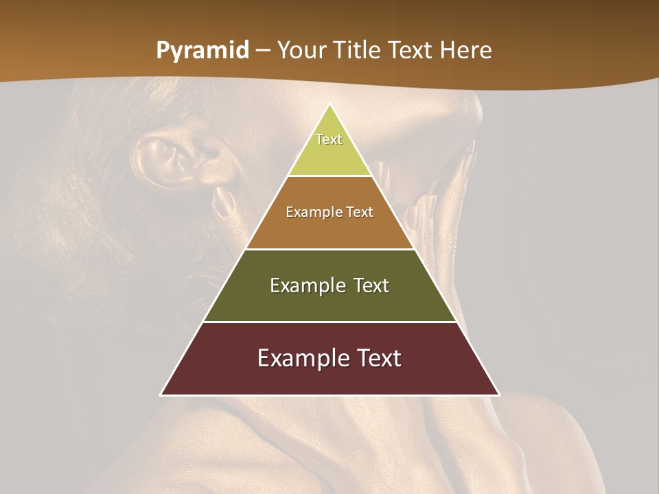 Filled Model Plated PowerPoint Template