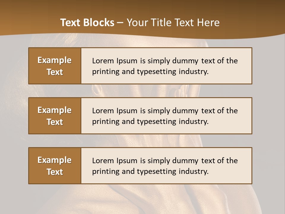 Filled Model Plated PowerPoint Template