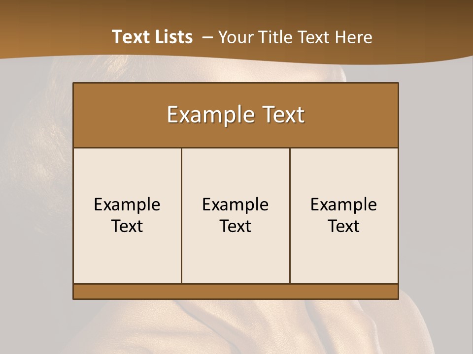 Filled Model Plated PowerPoint Template