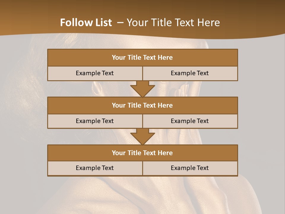 Filled Model Plated PowerPoint Template