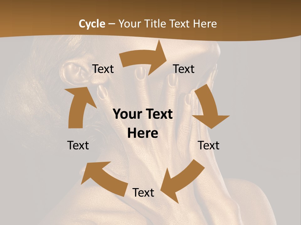Filled Model Plated PowerPoint Template