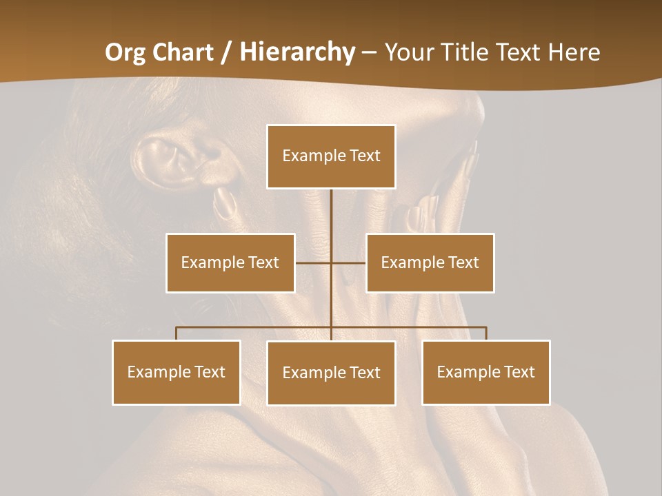 Filled Model Plated PowerPoint Template