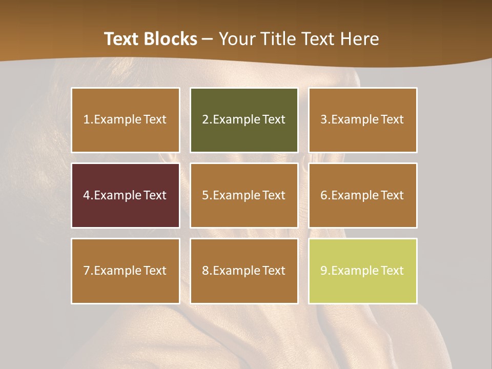 Filled Model Plated PowerPoint Template