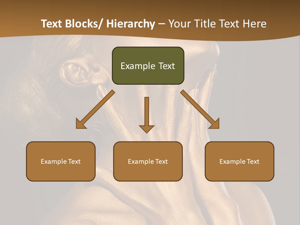 Filled Model Plated PowerPoint Template