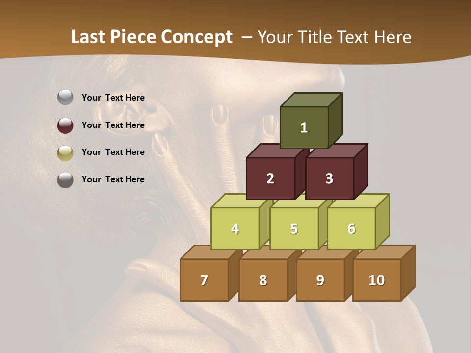 Filled Model Plated PowerPoint Template