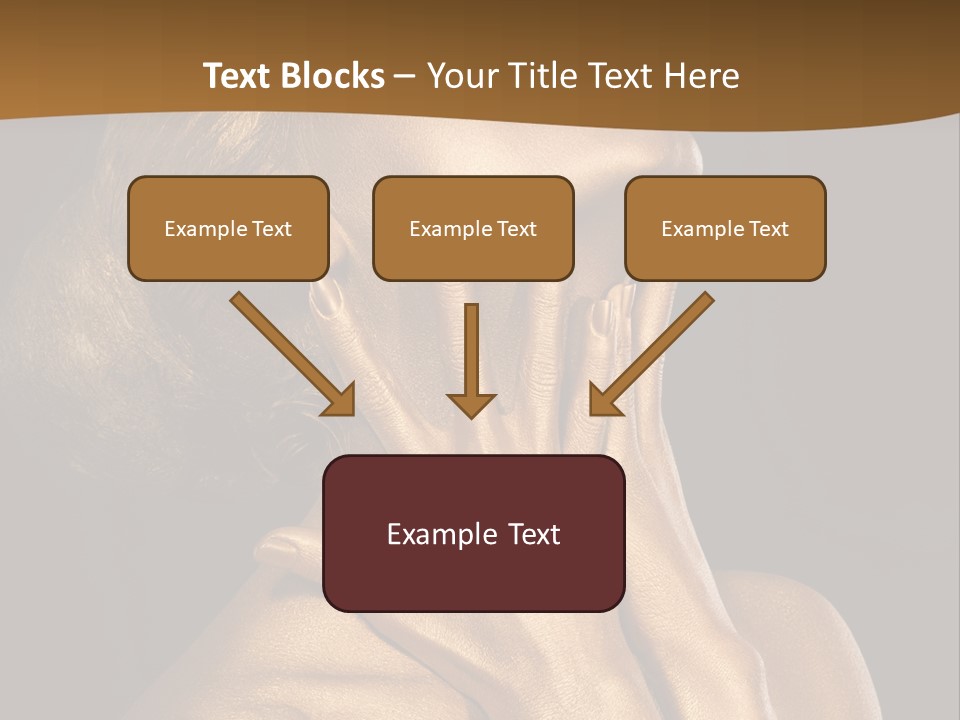 Filled Model Plated PowerPoint Template