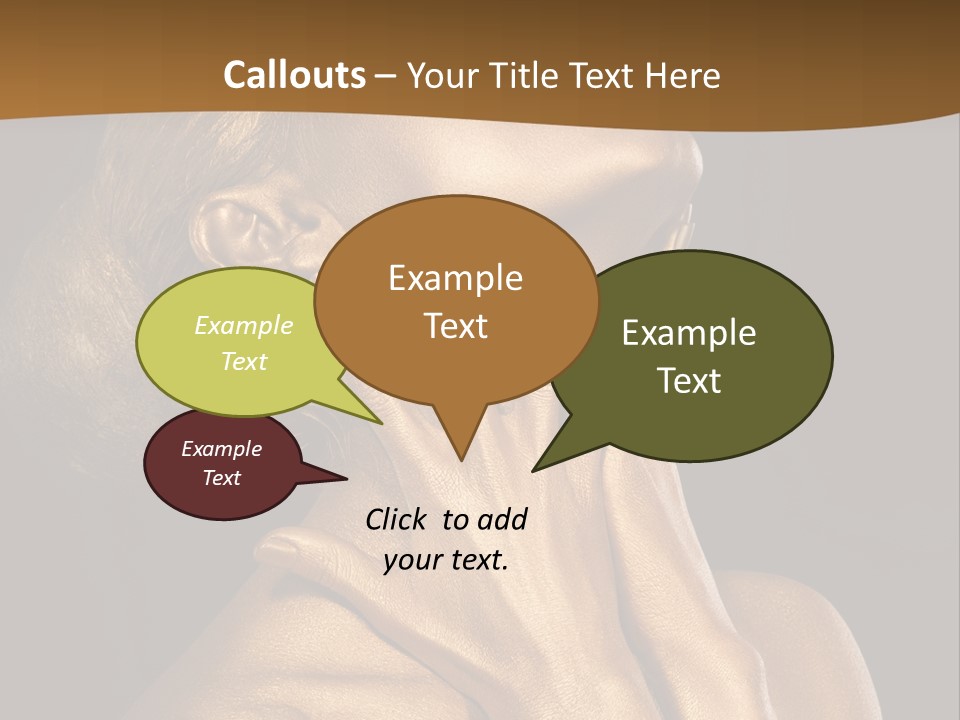 Filled Model Plated PowerPoint Template
