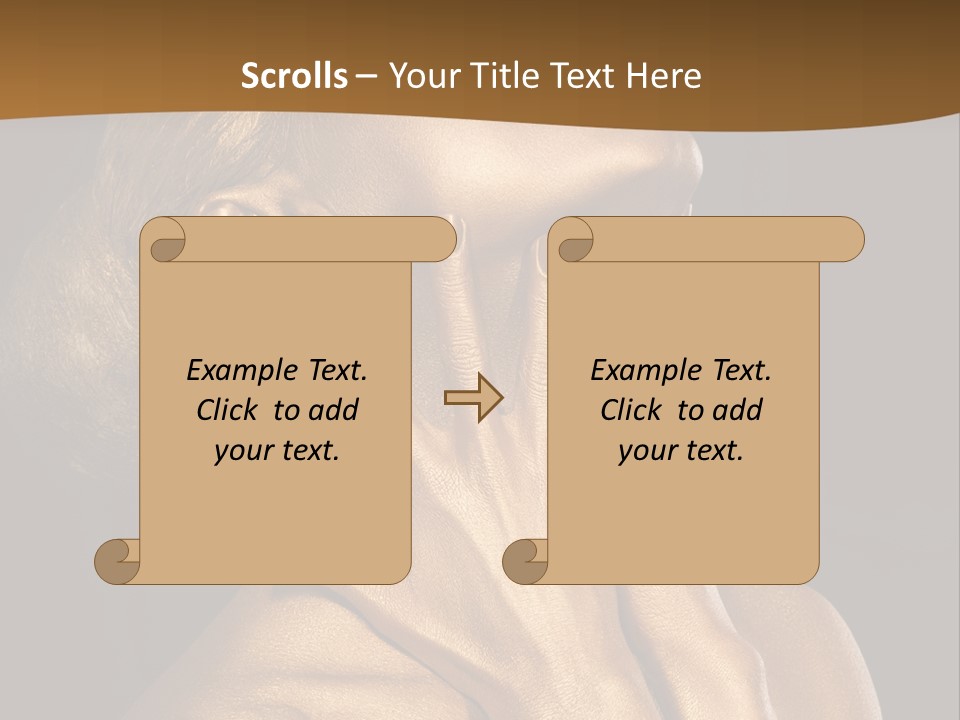 Filled Model Plated PowerPoint Template