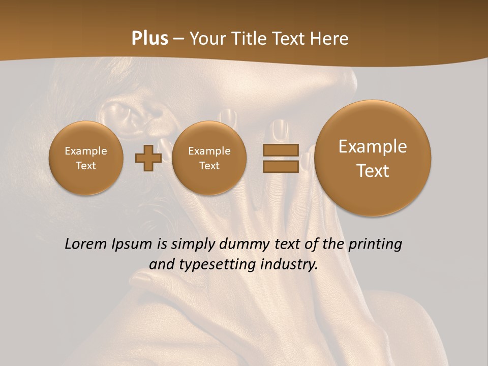 Filled Model Plated PowerPoint Template