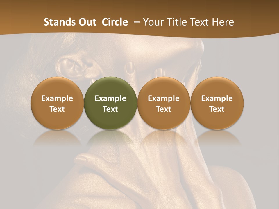 Filled Model Plated PowerPoint Template