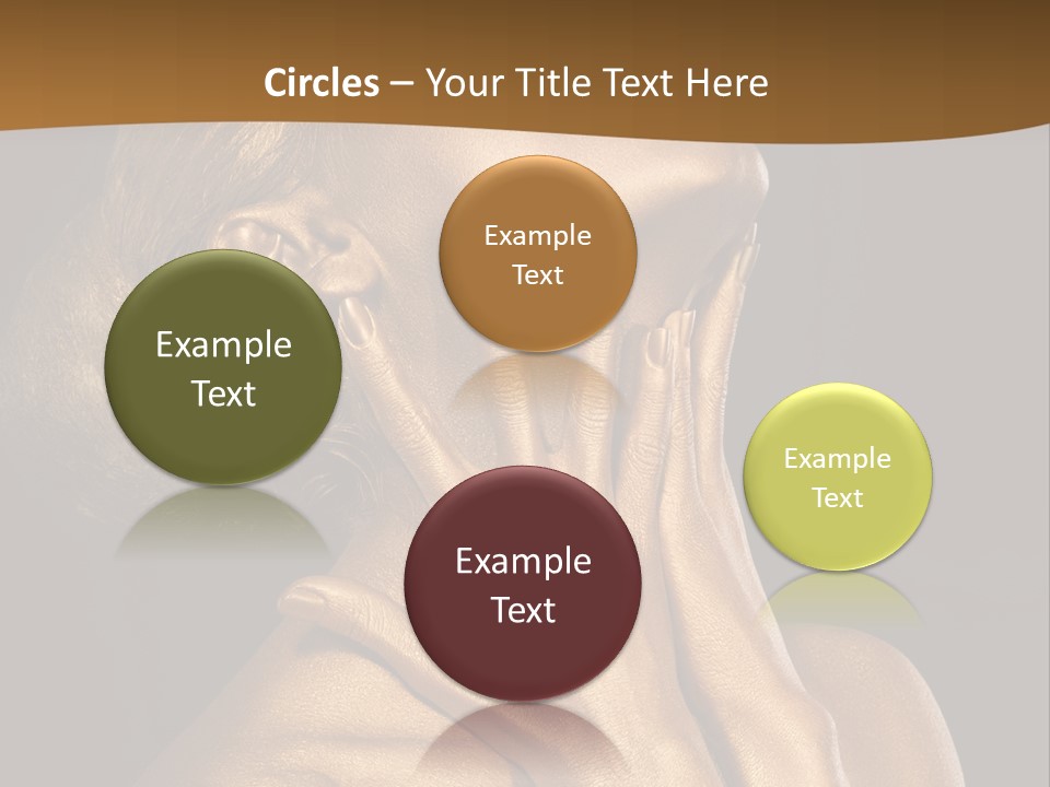 Filled Model Plated PowerPoint Template