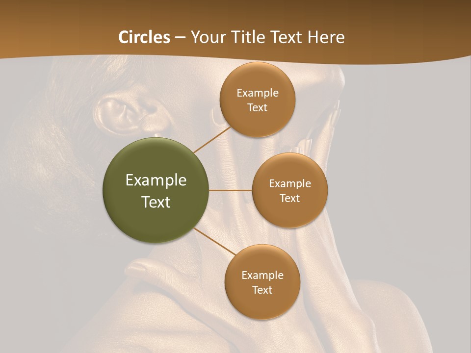 Filled Model Plated PowerPoint Template