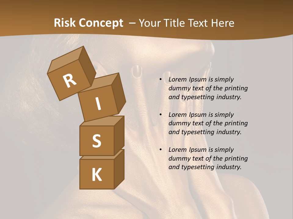 Filled Model Plated PowerPoint Template