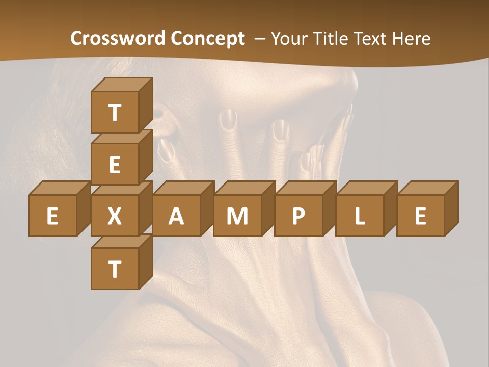 Filled Model Plated PowerPoint Template
