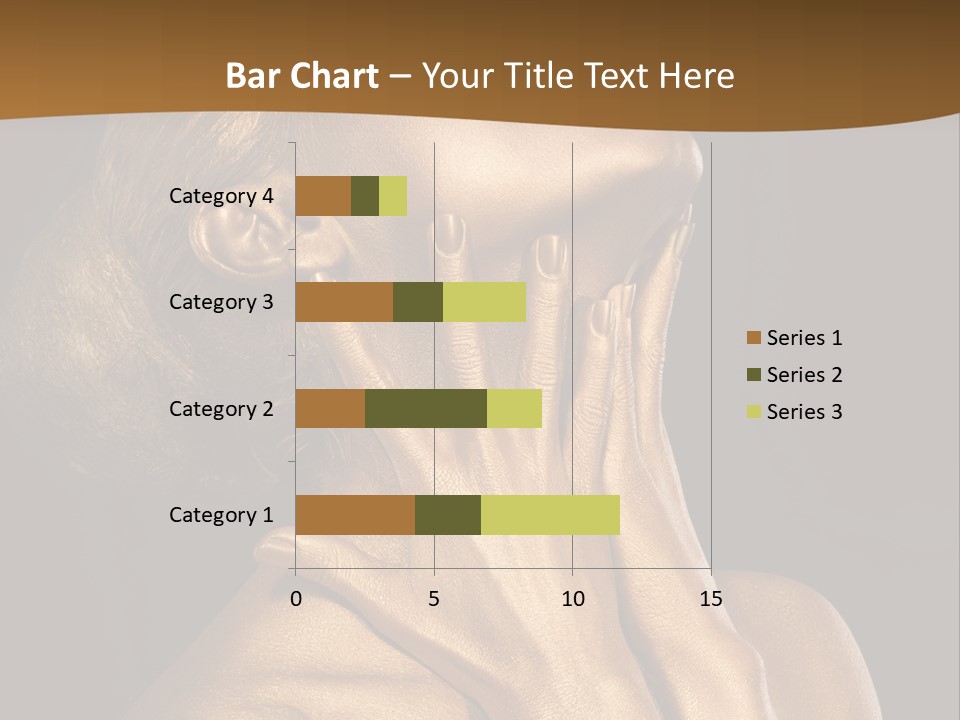 Filled Model Plated PowerPoint Template