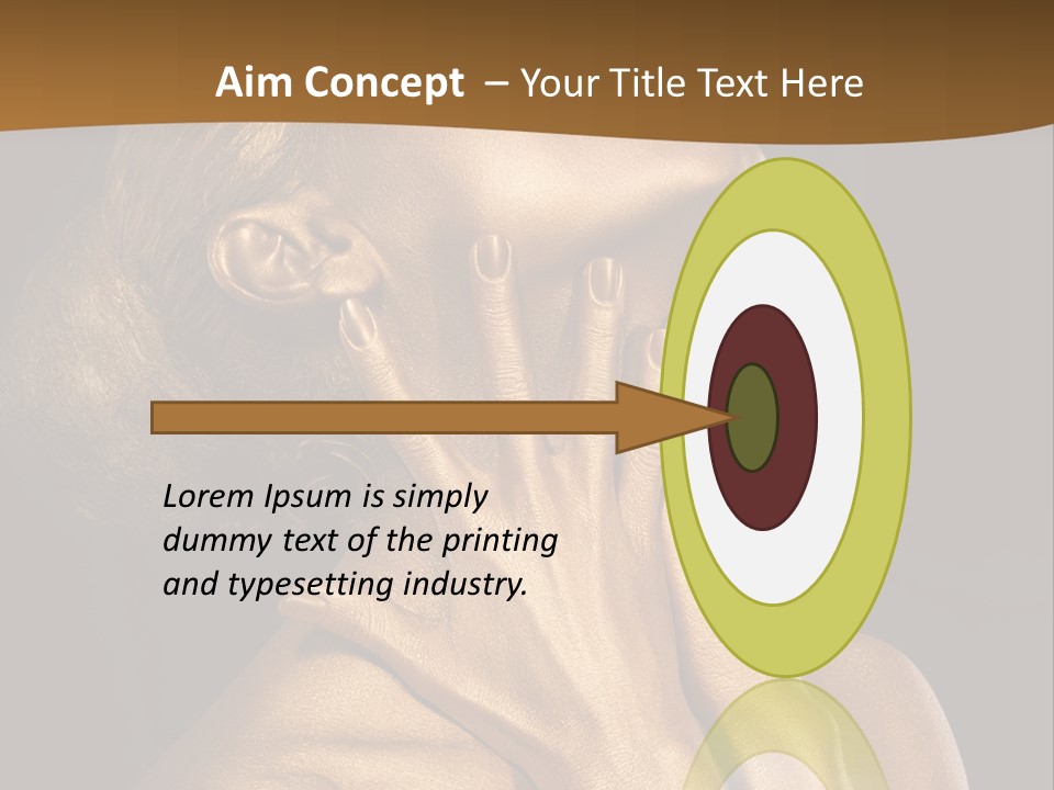 Filled Model Plated PowerPoint Template