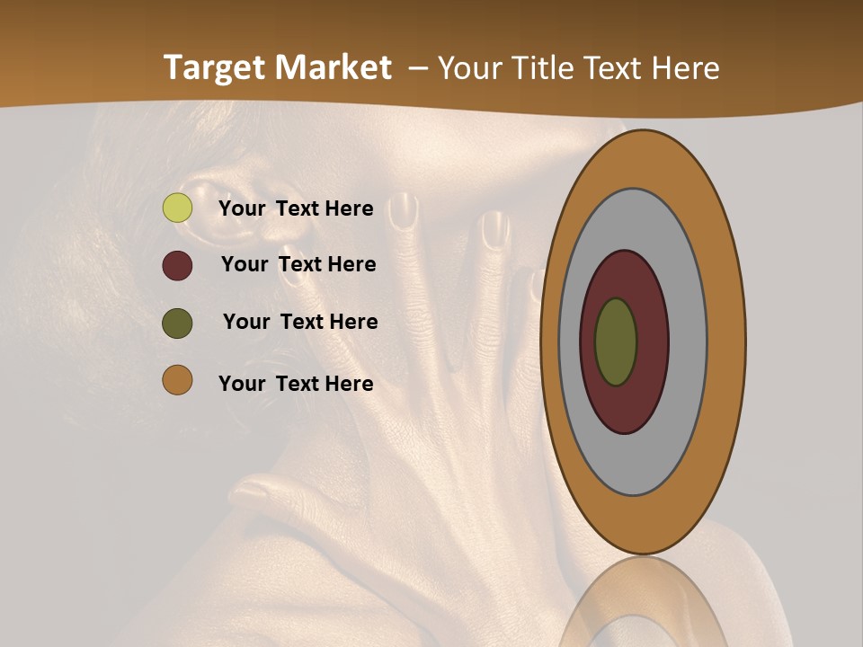 Filled Model Plated PowerPoint Template