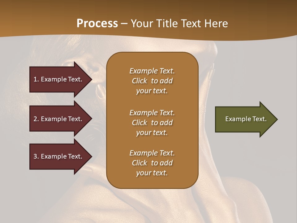 Filled Model Plated PowerPoint Template