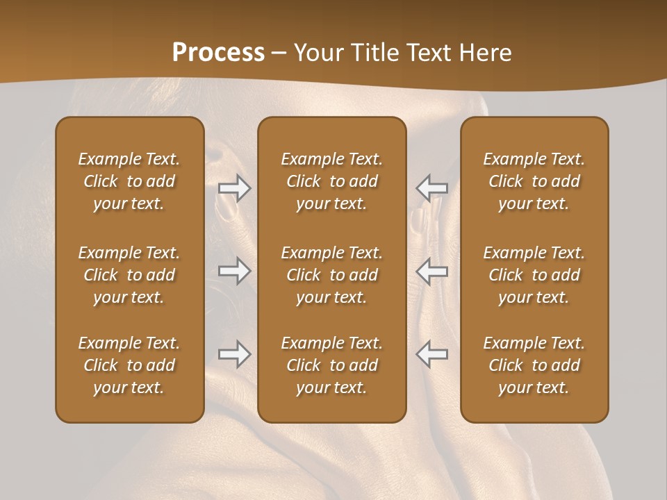 Filled Model Plated PowerPoint Template