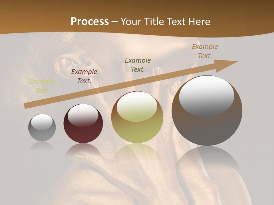 Filled Model Plated PowerPoint Template