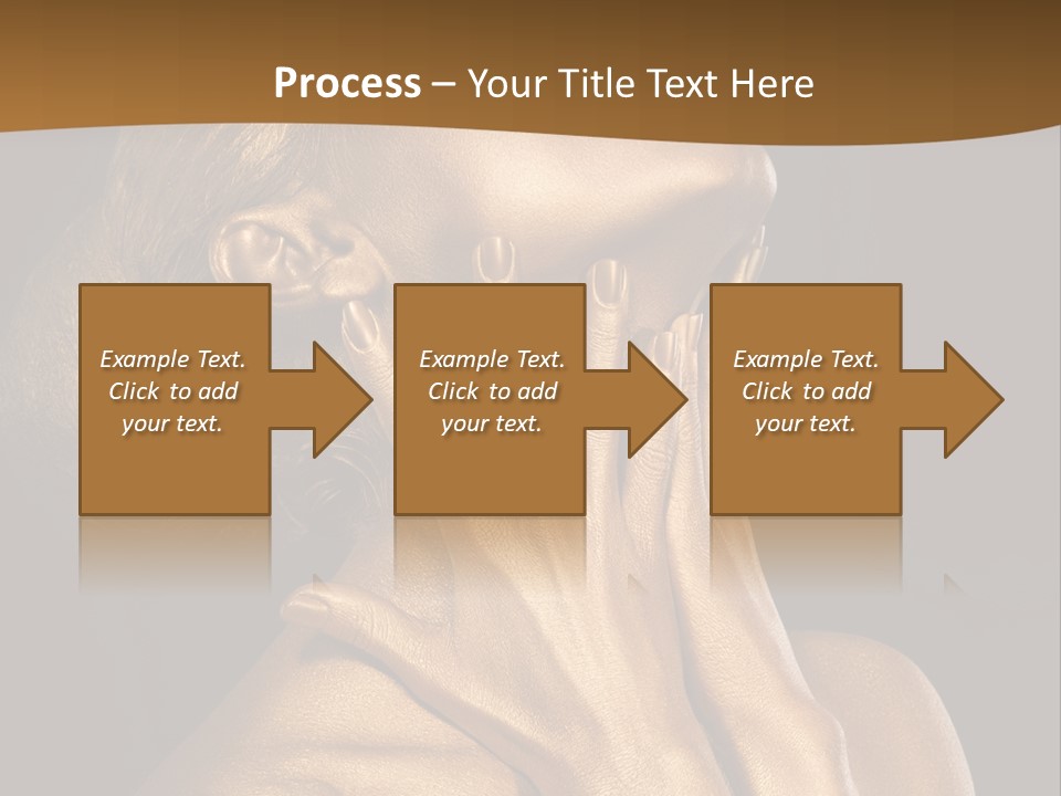 Filled Model Plated PowerPoint Template
