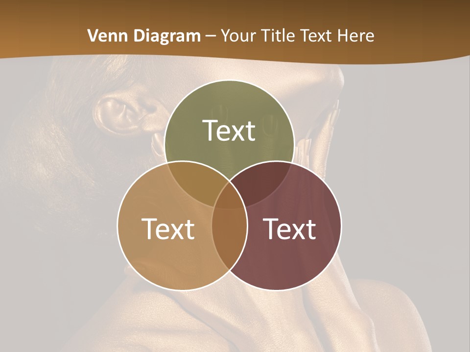 Filled Model Plated PowerPoint Template