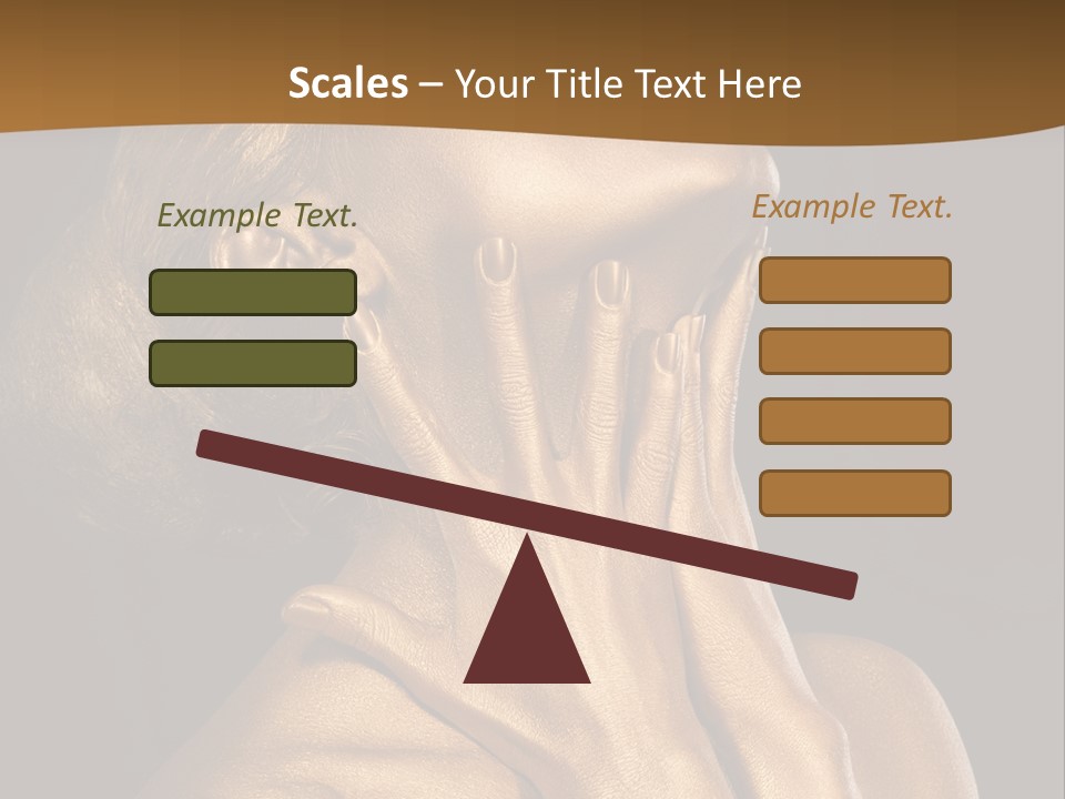 Filled Model Plated PowerPoint Template
